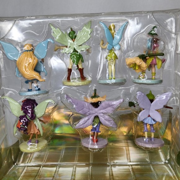 Disney Fairies Figurine Playset of 7 Rare Disney Parks Cake Toppers PVC - no box - Picture 3 of 4